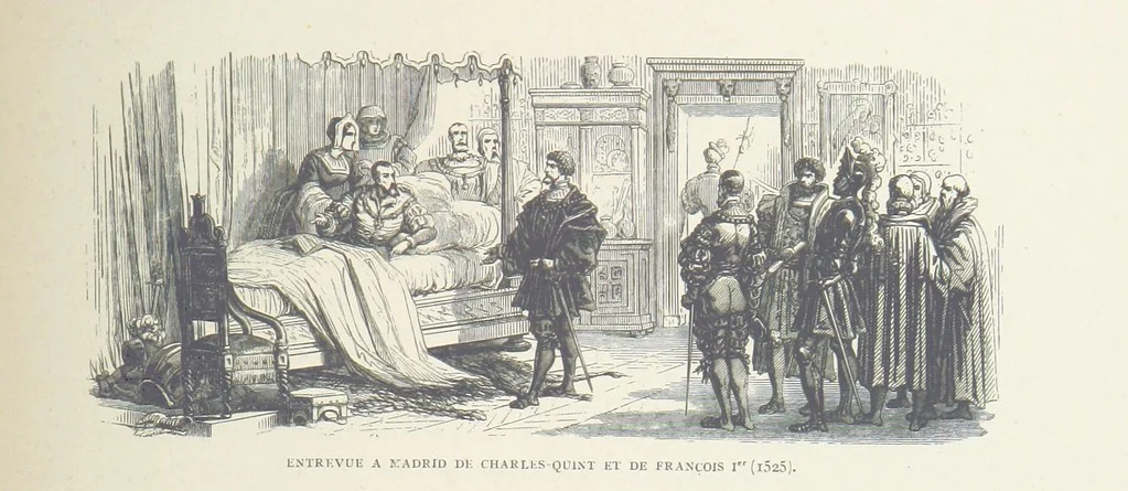 An illustration from Histoire de Belgique depuis les temps primitits jusqu'à nos jours. [With coloured illustrations, 1895, leaf 147