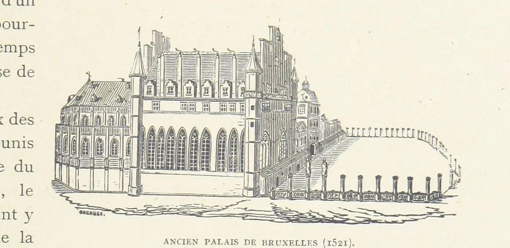 An illustration from Histoire de Belgique depuis les temps primitits jusqu'à nos jours. [With coloured illustrations, 1895, leaf 169