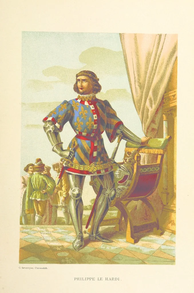 An illustration from Histoire de Belgique depuis les temps primitits jusqu'à nos jours. [With coloured illustrations, 1895, leaf 17
