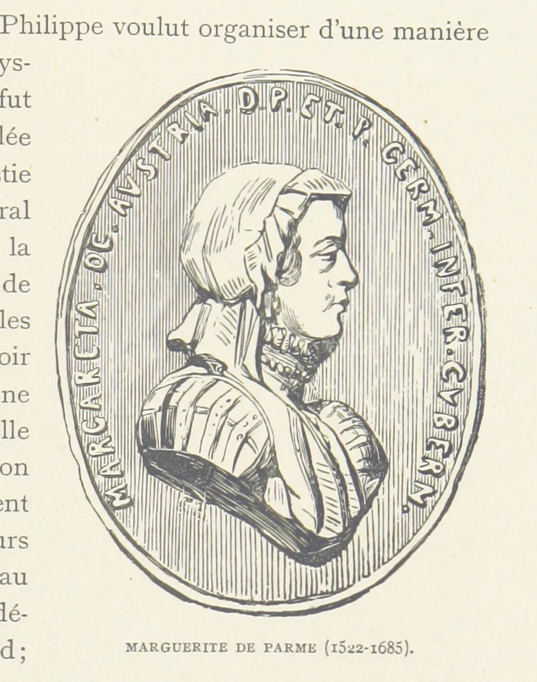 An illustration from Histoire de Belgique depuis les temps primitits jusqu'à nos jours. [With coloured illustrations, 1895, leaf 191