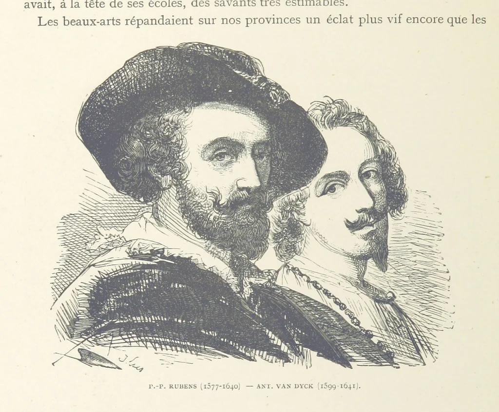 An illustration from Histoire de Belgique depuis les temps primitits jusqu'à nos jours. [With coloured illustrations, 1895, leaf 272