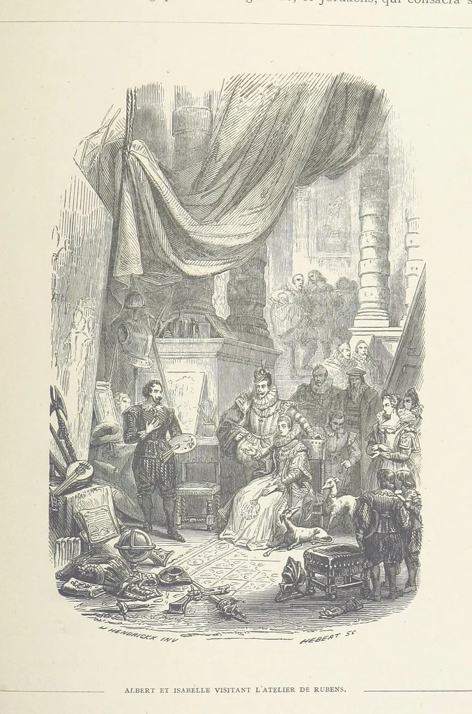 An illustration from Histoire de Belgique depuis les temps primitits jusqu'à nos jours. [With coloured illustrations, 1895, leaf 273