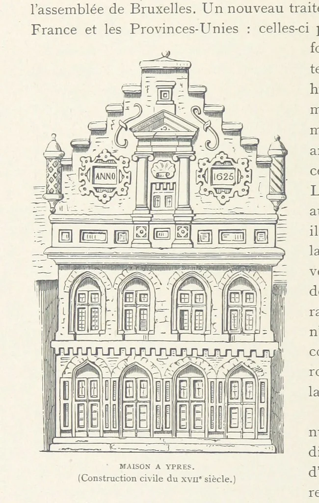 An illustration from Histoire de Belgique depuis les temps primitits jusqu'à nos jours. [With coloured illustrations, 1895, leaf 296