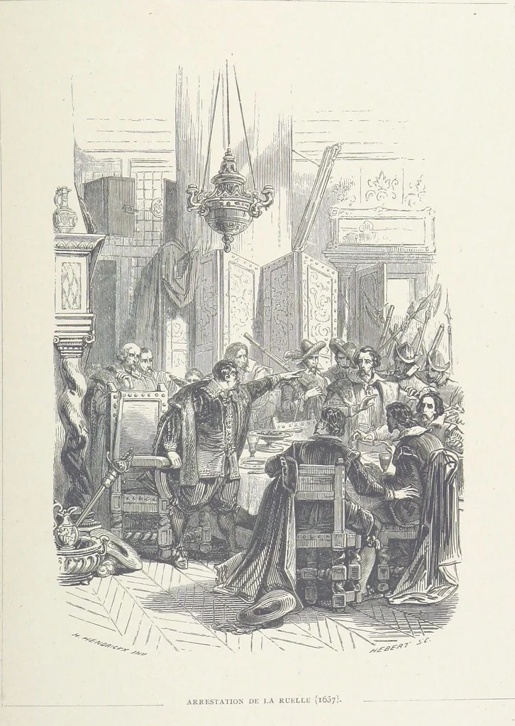 An illustration from Histoire de Belgique depuis les temps primitits jusqu'à nos jours. [With coloured illustrations, 1895, leaf 319