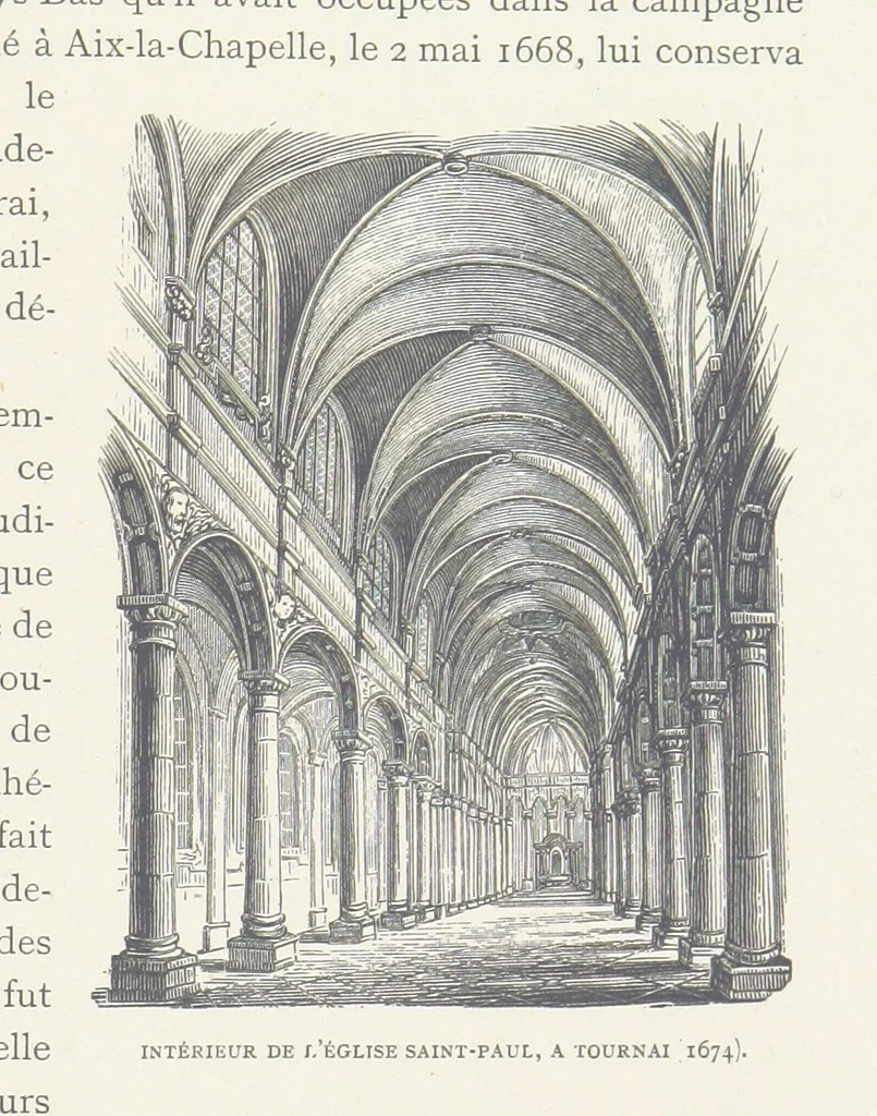 An illustration from Histoire de Belgique depuis les temps primitits jusqu'à nos jours. [With coloured illustrations, 1895, leaf 349