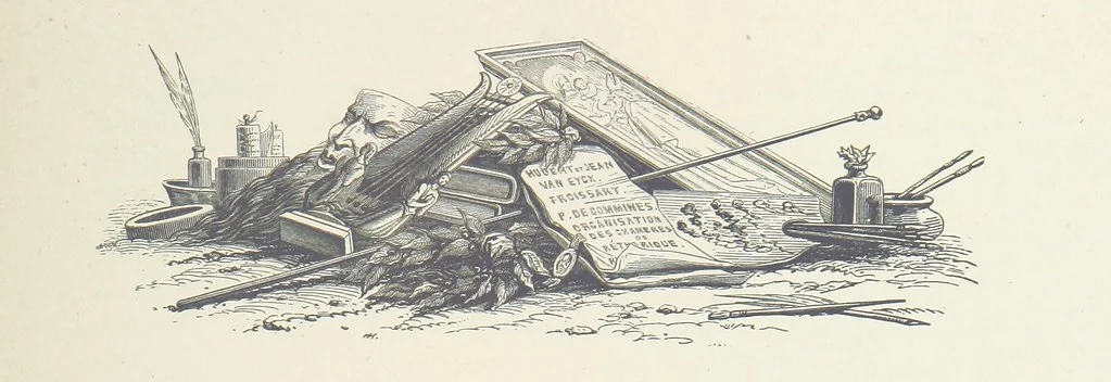 An illustration from Histoire de Belgique depuis les temps primitits jusqu'à nos jours. [With coloured illustrations, 1895, leaf 35