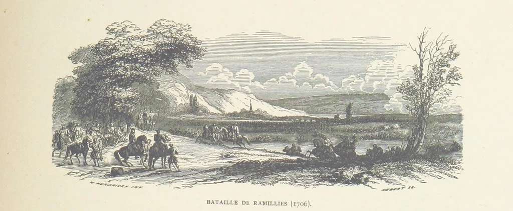 An illustration from Histoire de Belgique depuis les temps primitits jusqu'à nos jours. [With coloured illustrations, 1895, leaf 377