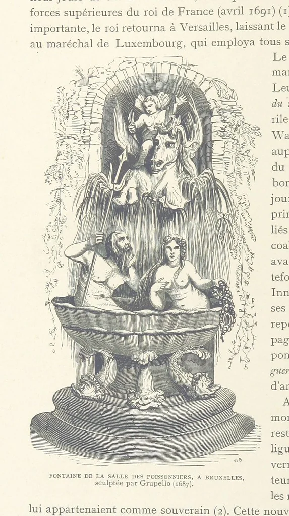 An illustration from Histoire de Belgique depuis les temps primitits jusqu'à nos jours. [With coloured illustrations, 1895, leaf 382