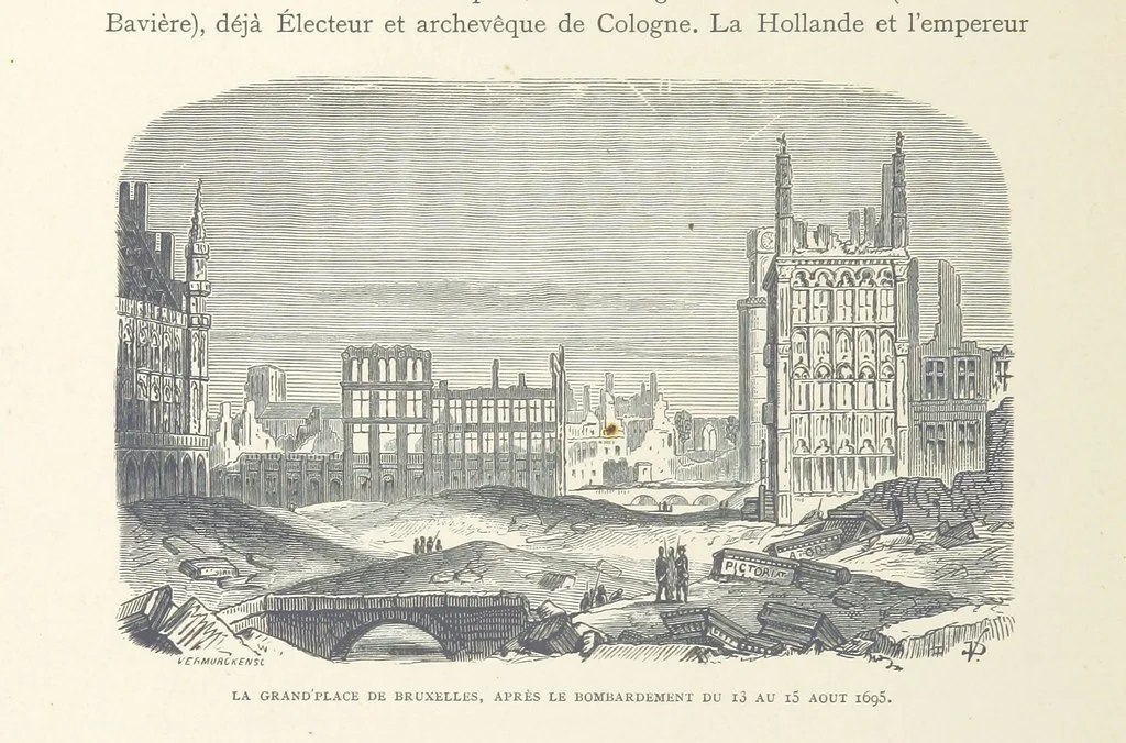 An illustration from Histoire de Belgique depuis les temps primitits jusqu'à nos jours. [With coloured illustrations, 1895, leaf 386