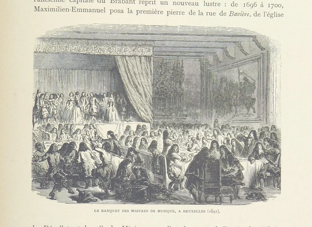 An illustration from Histoire de Belgique depuis les temps primitits jusqu'à nos jours. [With coloured illustrations, 1895, leaf 389