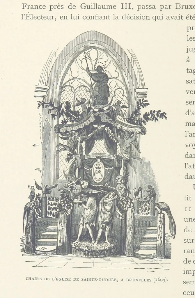An illustration from Histoire de Belgique depuis les temps primitits jusqu'à nos jours. [With coloured illustrations, 1895, leaf 392