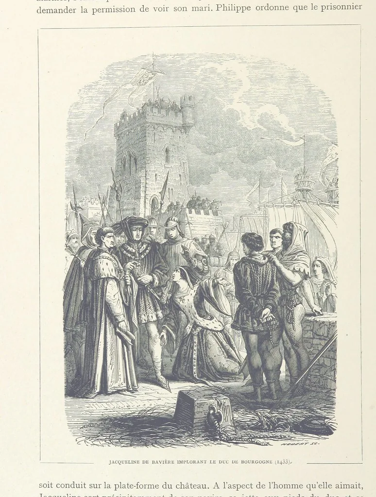 An illustration from Histoire de Belgique depuis les temps primitits jusqu'à nos jours. [With coloured illustrations, 1895, leaf 44