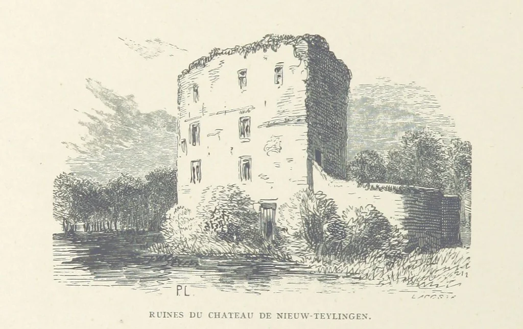 An illustration from Histoire de Belgique depuis les temps primitits jusqu'à nos jours. [With coloured illustrations, 1895, leaf 58