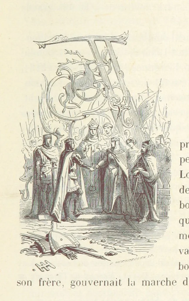 An illustration from Histoire de la Belgique ... Troisième edition, entièrement refondue et ... augmentée, etc, 1853, leaf 175
