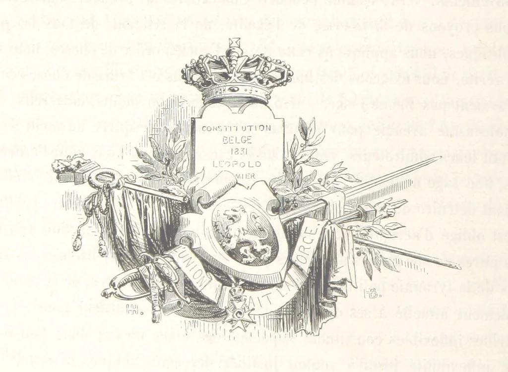 An illustration from Histoire de la Belgique ... Troisième edition, entièrement refondue et ... augmentée, etc, 1853, leaf 18