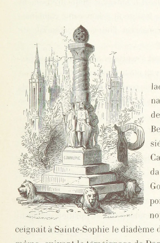 An illustration from Histoire de la Belgique ... Troisième edition, entièrement refondue et ... augmentée, etc, 1853, leaf 19