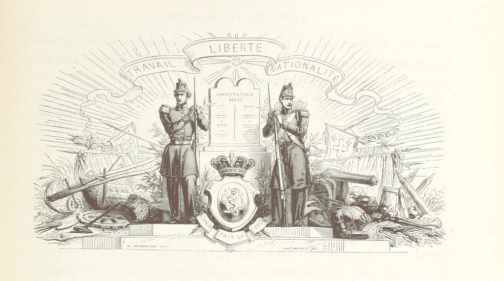 An illustration from Histoire de la Belgique ... Troisième edition, entièrement refondue et ... augmentée, etc, 1853, leaf 19