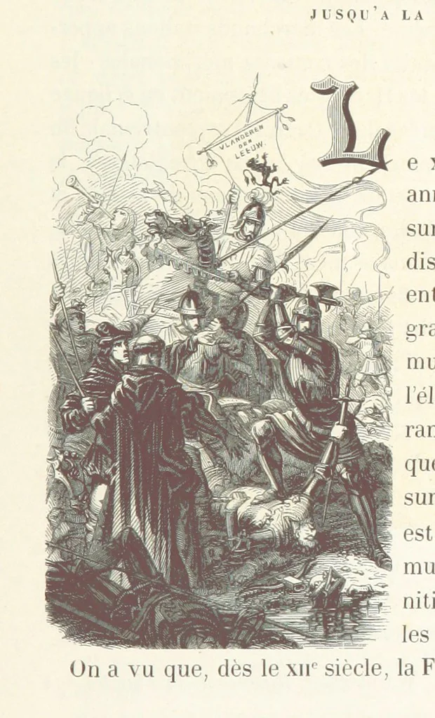 An illustration from Histoire de la Belgique ... Troisième edition, entièrement refondue et ... augmentée, etc, 1853, leaf 327