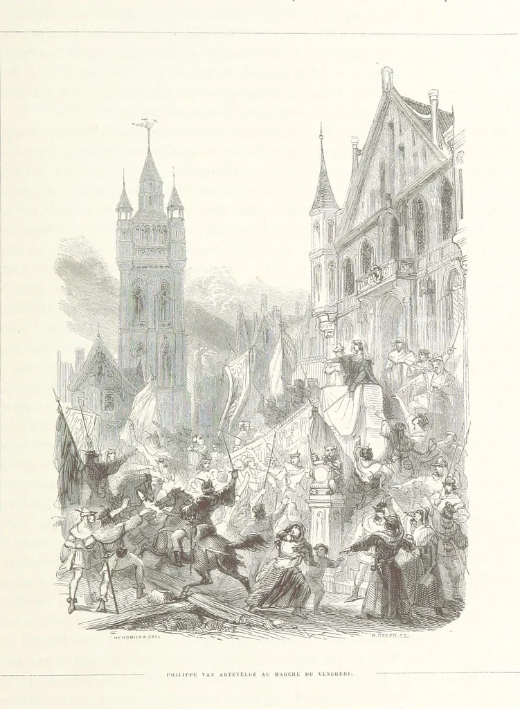 An illustration from Histoire de la Belgique ... Troisième edition, entièrement refondue et ... augmentée, etc, 1853, leaf 369