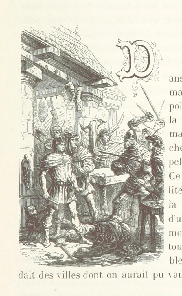 An illustration from Histoire de la Belgique ... Troisième edition, entièrement refondue et ... augmentée, etc, 1853, leaf 377