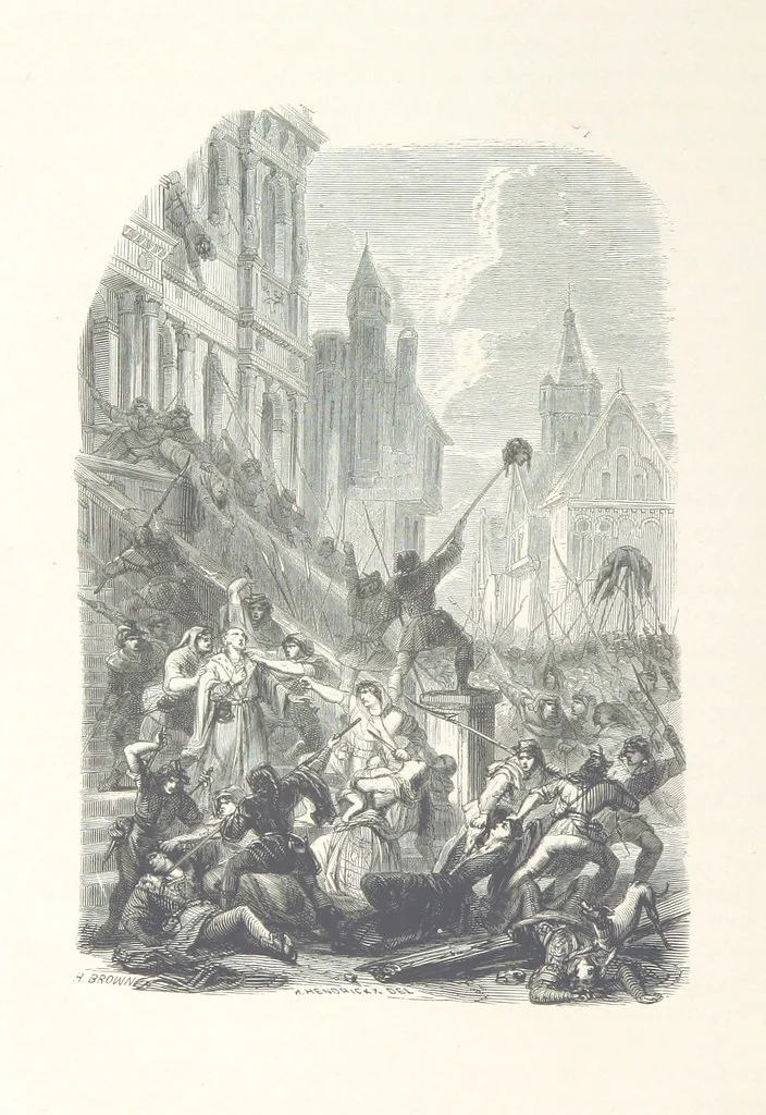 An illustration from Histoire de la Belgique ... Troisième edition, entièrement refondue et ... augmentée, etc, 1853, leaf 410
