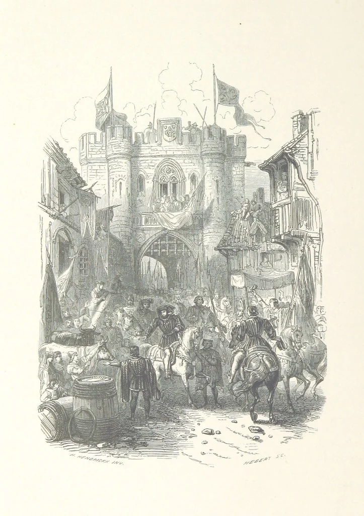 An illustration from Histoire de la Belgique ... Troisième edition, entièrement refondue et ... augmentée, etc, 1853, leaf 422
