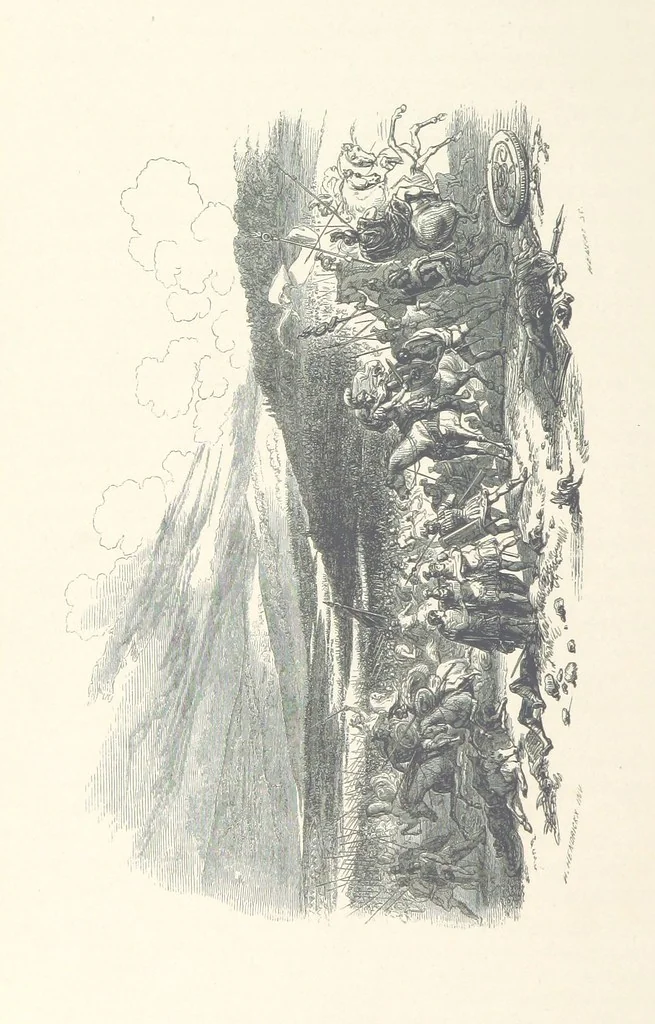 An illustration from Histoire de la Belgique ... Troisième edition, entièrement refondue et ... augmentée, etc, 1853, leaf 44