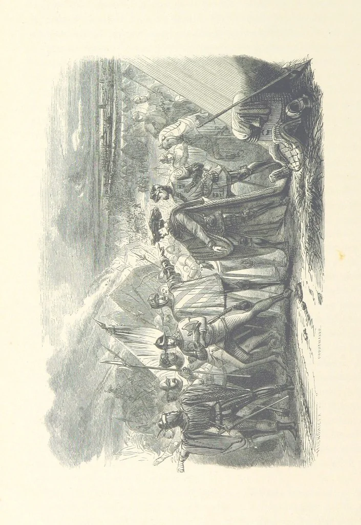 An illustration from Histoire de la Belgique ... Troisième edition, entièrement refondue et ... augmentée, etc, 1853, leaf 458