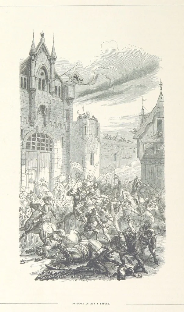 An illustration from Histoire de la Belgique ... Troisième edition, entièrement refondue et ... augmentée, etc, 1853, leaf 462