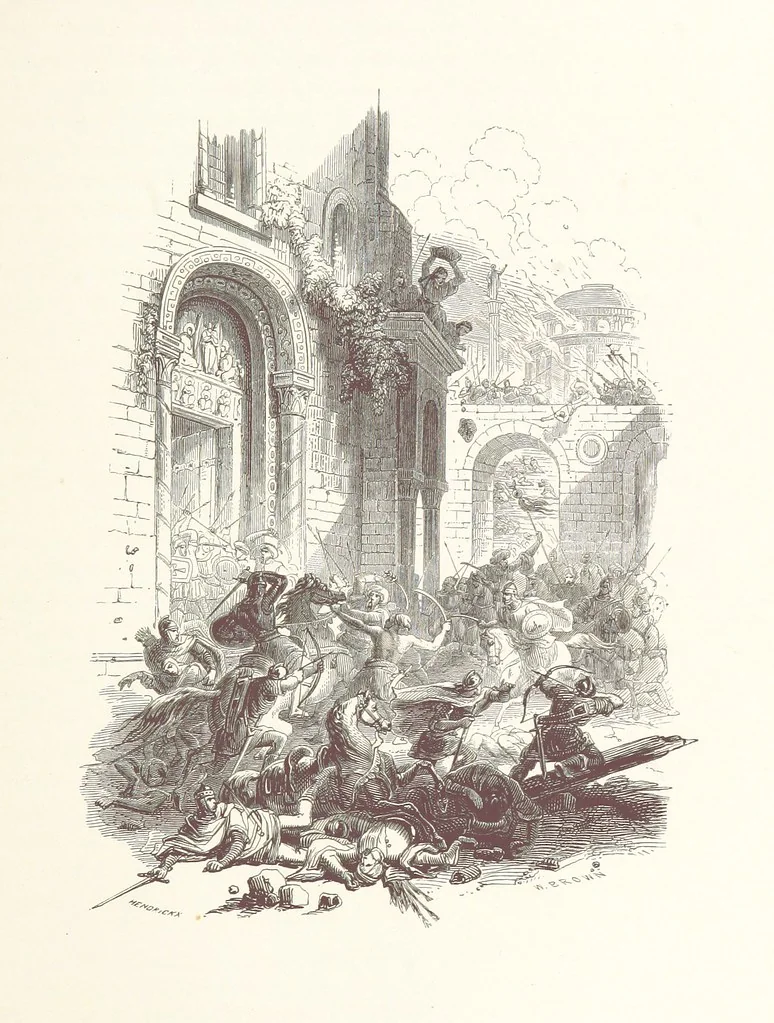 An illustration from Histoire de la Belgique ... Troisième edition, entièrement refondue et ... augmentée, etc, 1853, leaf 477