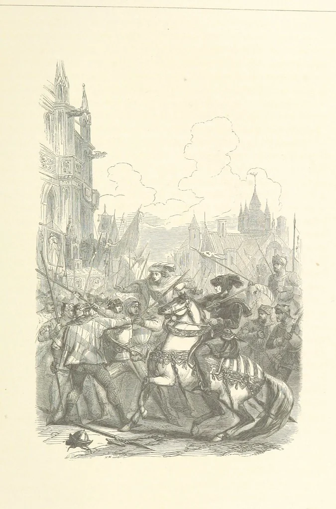 An illustration from Histoire de la Belgique ... Troisième edition, entièrement refondue et ... augmentée, etc, 1853, leaf 491