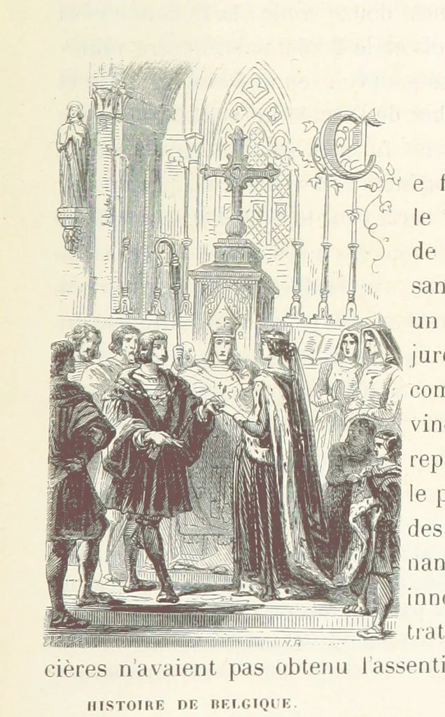 An illustration from Histoire de la Belgique ... Troisième edition, entièrement refondue et ... augmentée, etc, 1853, leaf 515