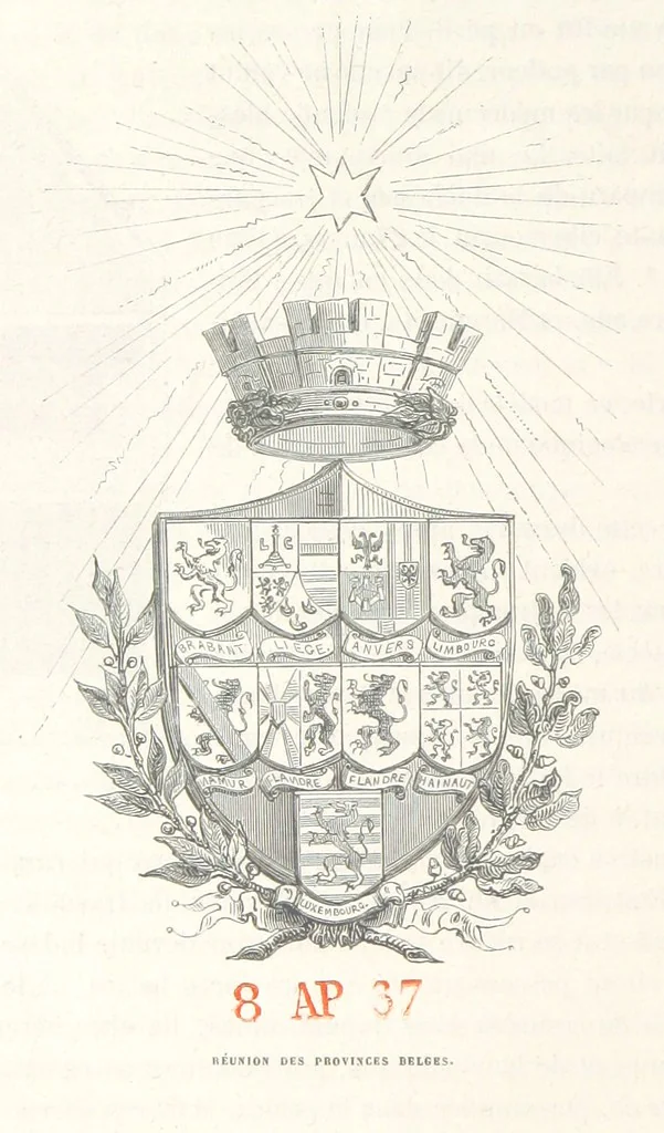 An illustration from Histoire de la Belgique ... Troisième edition, entièrement refondue et ... augmentée, etc, 1853, leaf 526