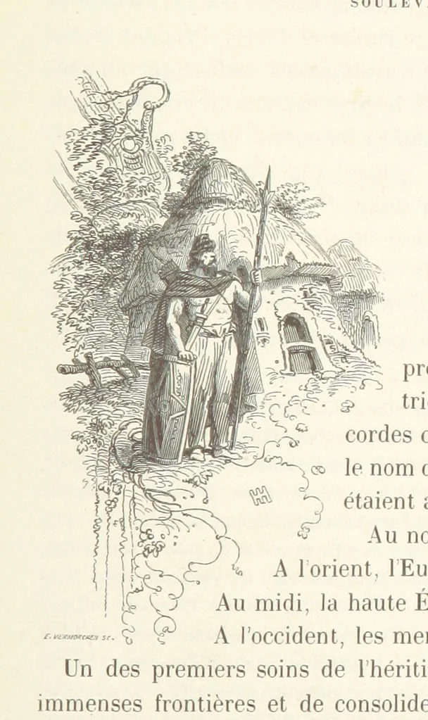 An illustration from Histoire de la Belgique ... Troisième edition, entièrement refondue et ... augmentée, etc, 1853, leaf 57