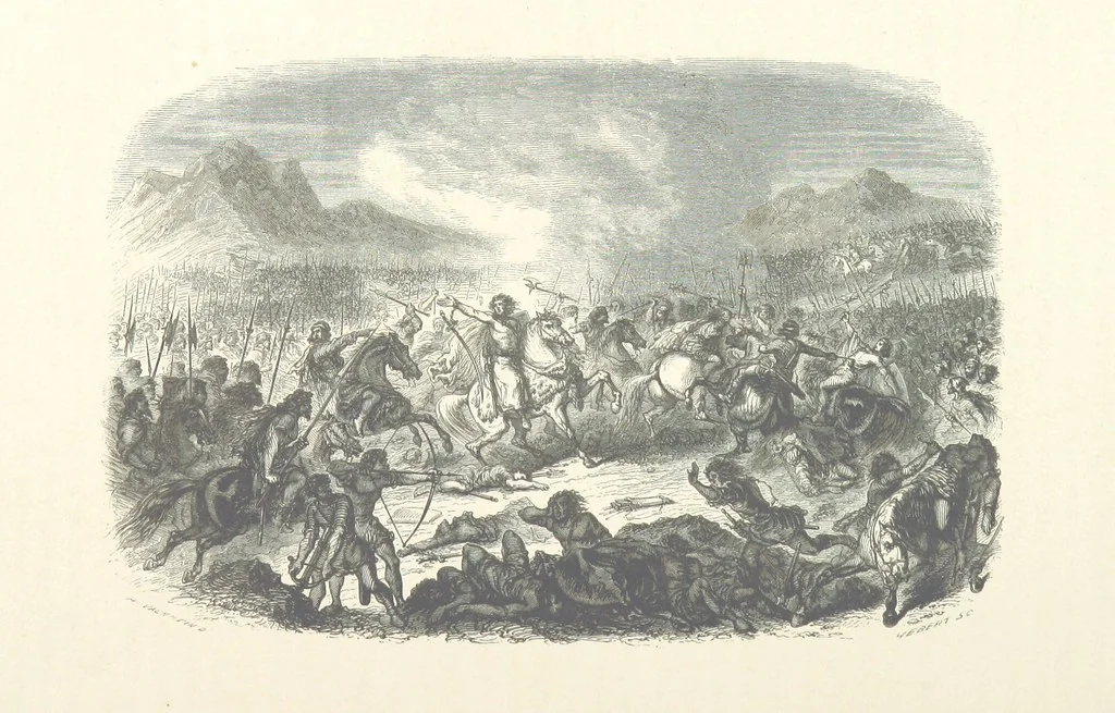 An illustration from Histoire de la Belgique ... Troisième edition, entièrement refondue et ... augmentée, etc, 1853, leaf 98