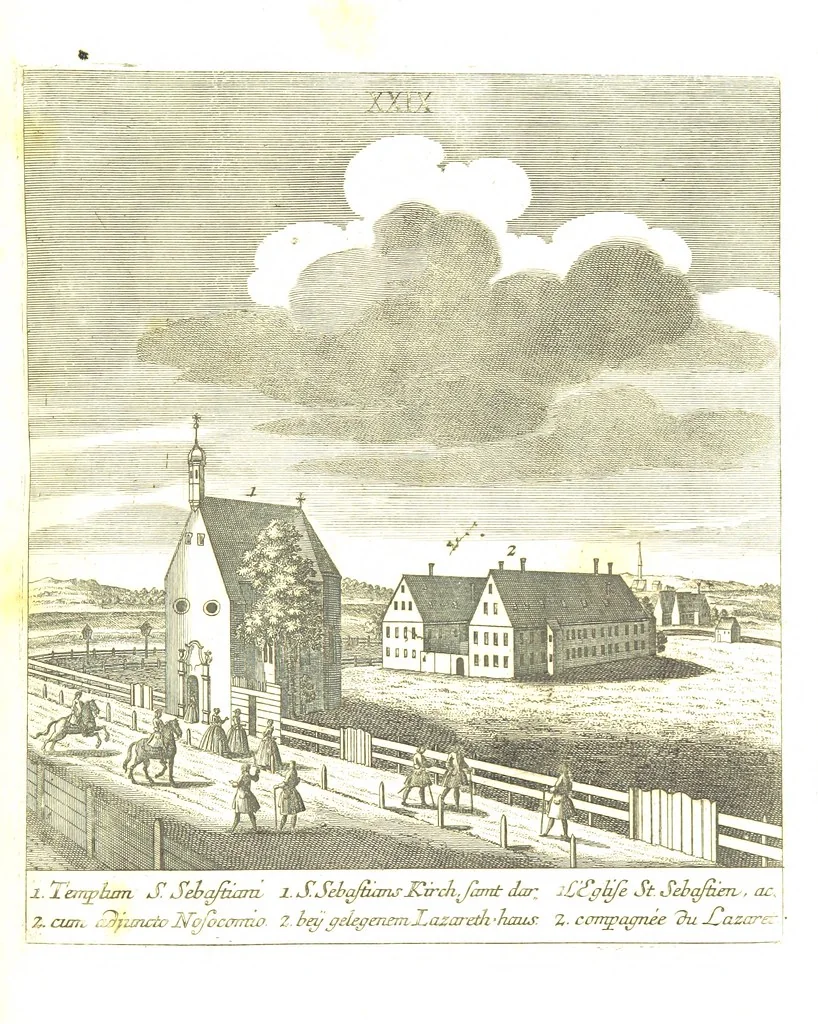 An illustration from Die Schönheiten der Königl. Kreisstadt Augsburg und deren Umgebungen, in 49 bildlichen Vorstellungen, mit Beschreibung von G. H. K, 1819, leaf 101
