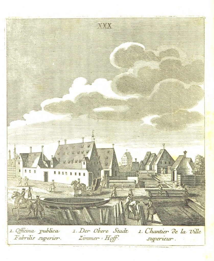 An illustration from Die Schönheiten der Königl. Kreisstadt Augsburg und deren Umgebungen, in 49 bildlichen Vorstellungen, mit Beschreibung von G. H. K, 1819, leaf 104