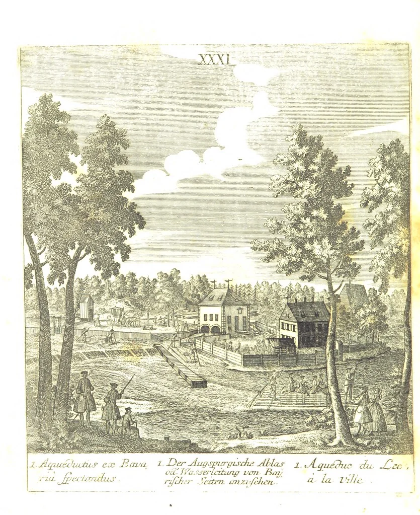 An illustration from Die Schönheiten der Königl. Kreisstadt Augsburg und deren Umgebungen, in 49 bildlichen Vorstellungen, mit Beschreibung von G. H. K, 1819, leaf 106