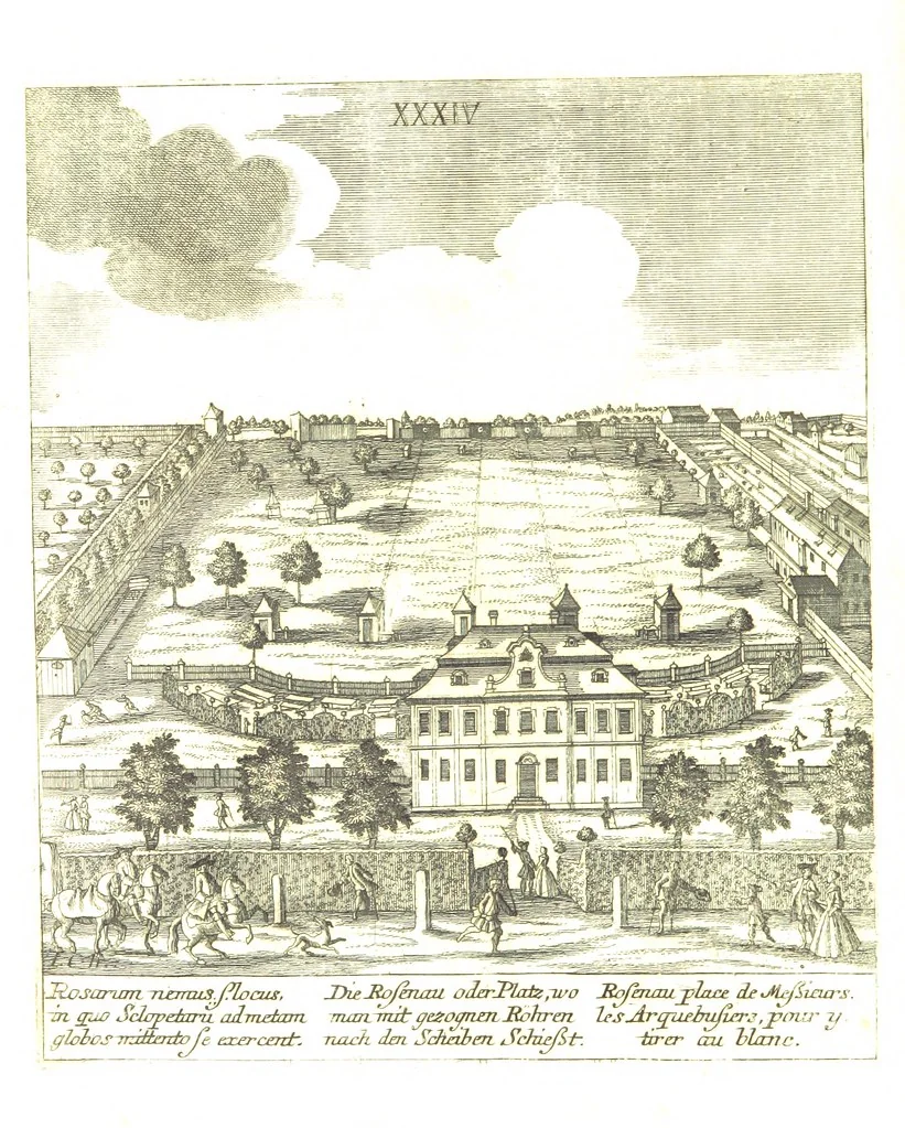 An illustration from Die Schönheiten der Königl. Kreisstadt Augsburg und deren Umgebungen, in 49 bildlichen Vorstellungen, mit Beschreibung von G. H. K, 1819, leaf 116