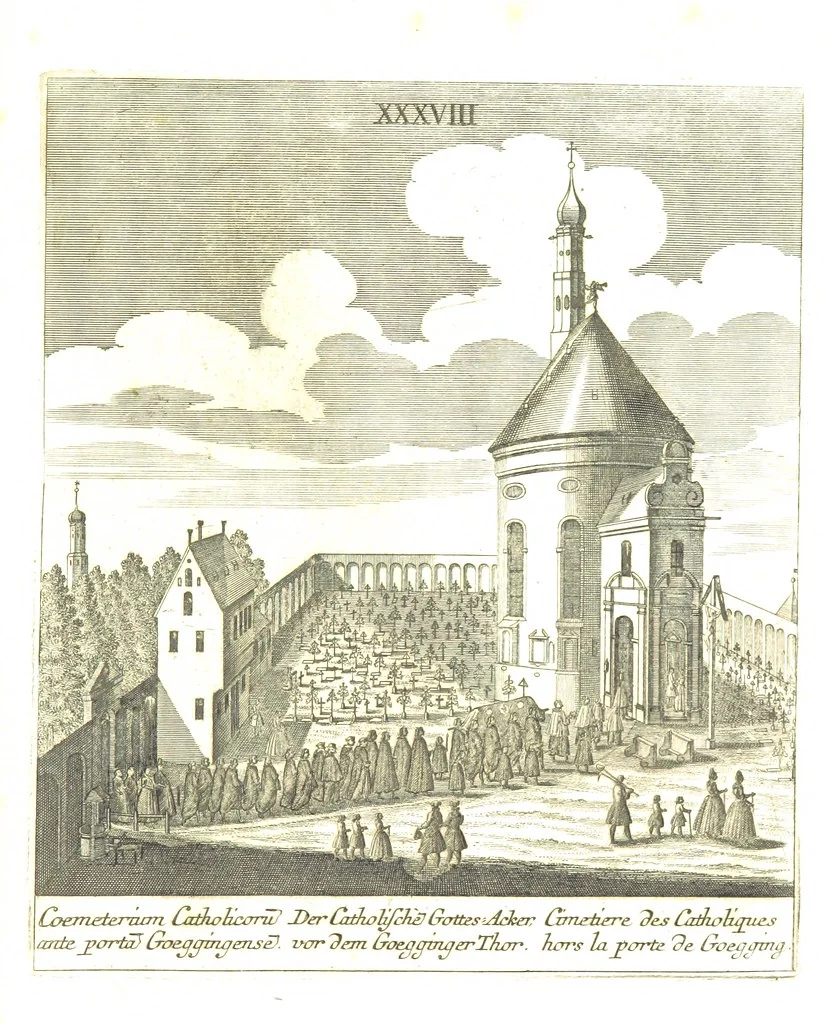 An illustration from Die Schönheiten der Königl. Kreisstadt Augsburg und deren Umgebungen, in 49 bildlichen Vorstellungen, mit Beschreibung von G. H. K, 1819, leaf 129