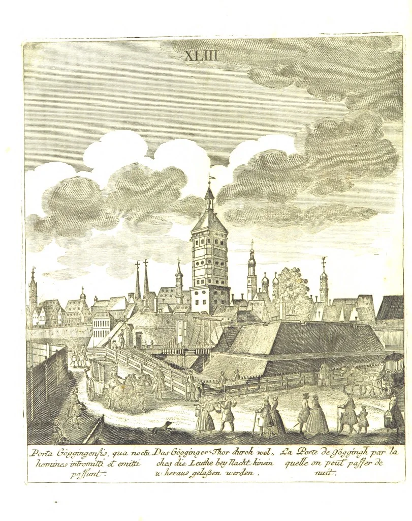 An illustration from Die Schönheiten der Königl. Kreisstadt Augsburg und deren Umgebungen, in 49 bildlichen Vorstellungen, mit Beschreibung von G. H. K, 1819, leaf 146