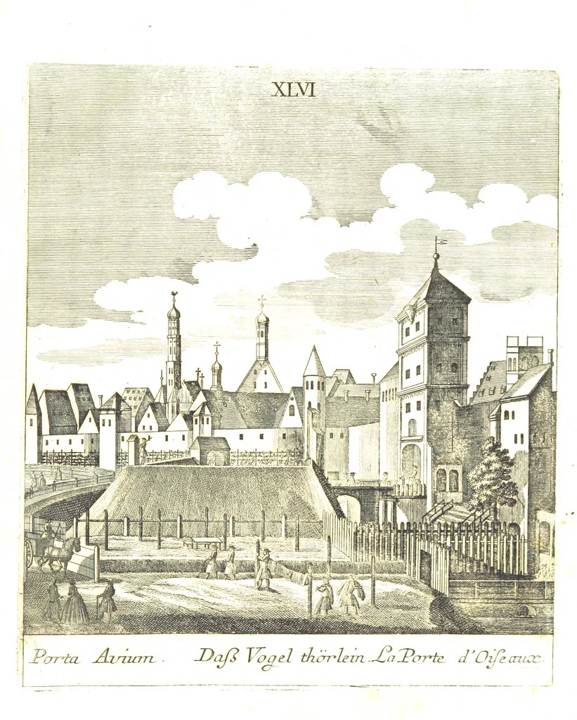 An illustration from Die Schönheiten der Königl. Kreisstadt Augsburg und deren Umgebungen, in 49 bildlichen Vorstellungen, mit Beschreibung von G. H. K, 1819, leaf 157