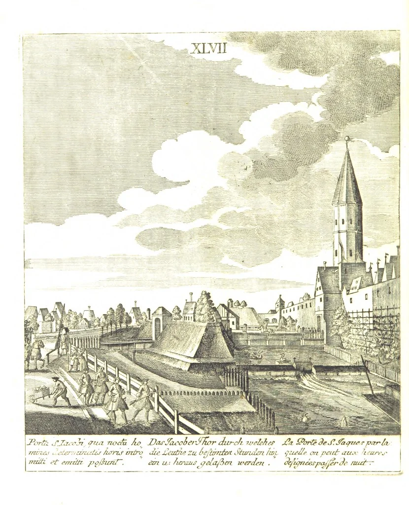An illustration from Die Schönheiten der Königl. Kreisstadt Augsburg und deren Umgebungen, in 49 bildlichen Vorstellungen, mit Beschreibung von G. H. K, 1819, leaf 160