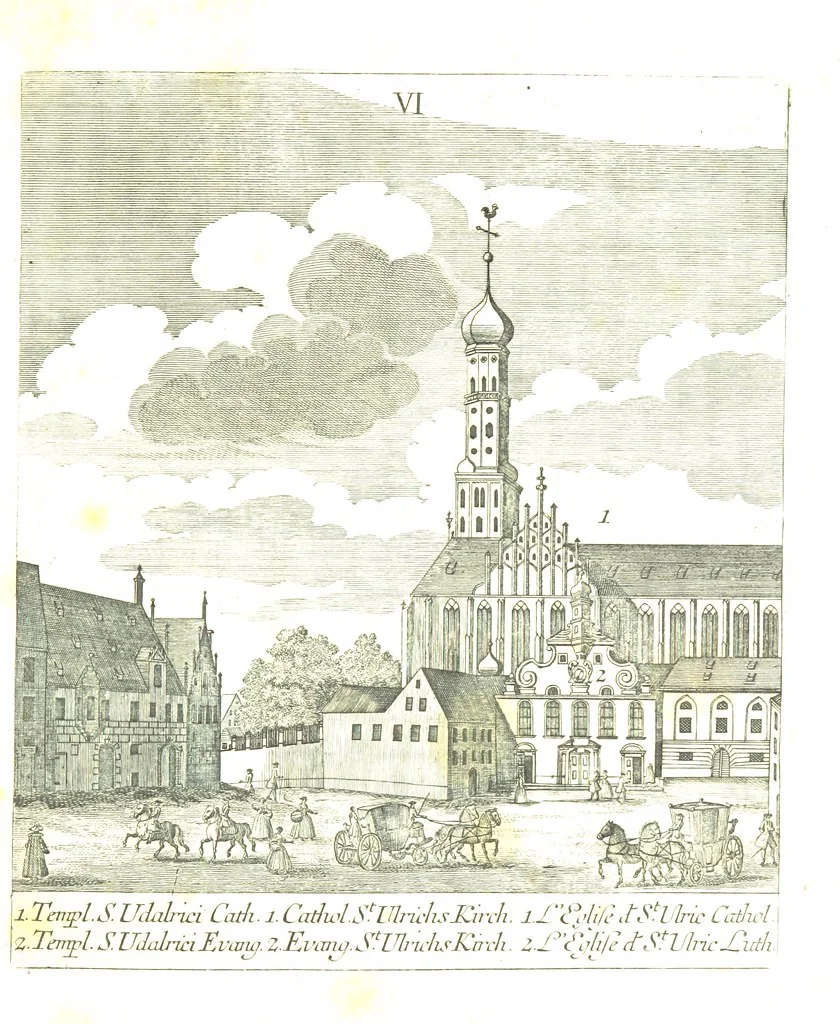 An illustration from Die Schönheiten der Königl. Kreisstadt Augsburg und deren Umgebungen, in 49 bildlichen Vorstellungen, mit Beschreibung von G. H. K, 1819, leaf 27