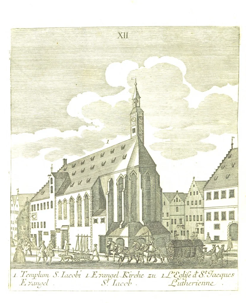 An illustration from Die Schönheiten der Königl. Kreisstadt Augsburg und deren Umgebungen, in 49 bildlichen Vorstellungen, mit Beschreibung von G. H. K, 1819, leaf 48