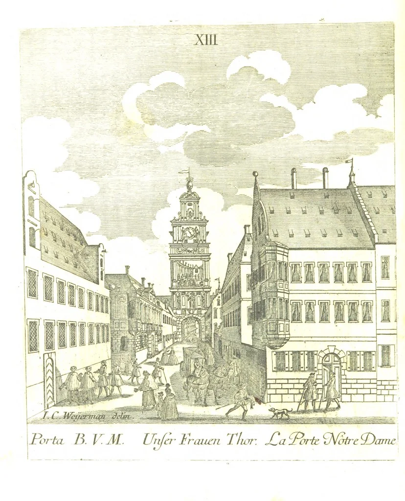 An illustration from Die Schönheiten der Königl. Kreisstadt Augsburg und deren Umgebungen, in 49 bildlichen Vorstellungen, mit Beschreibung von G. H. K, 1819, leaf 52