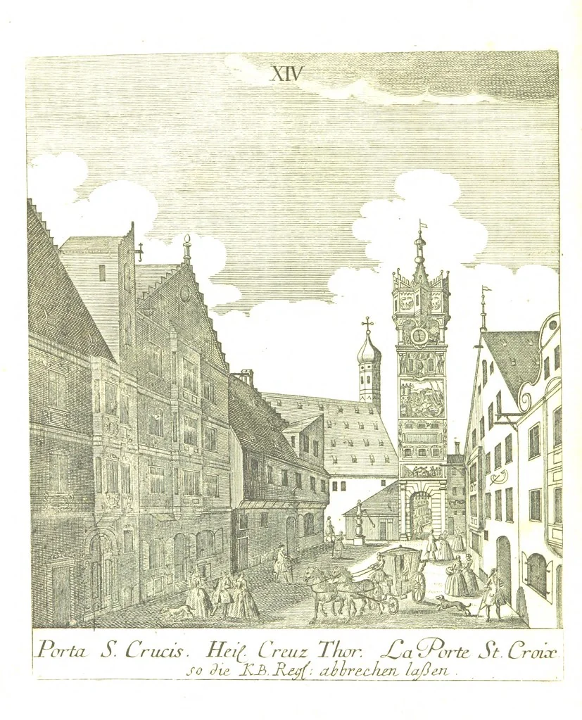 An illustration from Die Schönheiten der Königl. Kreisstadt Augsburg und deren Umgebungen, in 49 bildlichen Vorstellungen, mit Beschreibung von G. H. K, 1819, leaf 54
