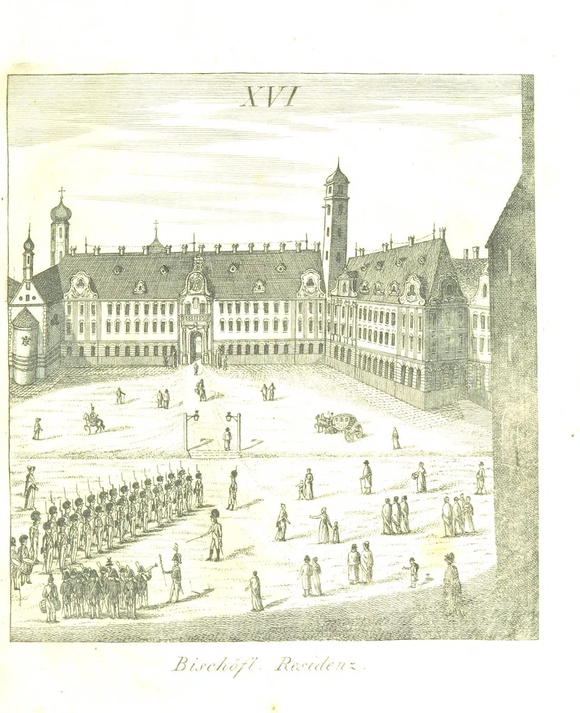 An illustration from Die Schönheiten der Königl. Kreisstadt Augsburg und deren Umgebungen, in 49 bildlichen Vorstellungen, mit Beschreibung von G. H. K, 1819, leaf 61