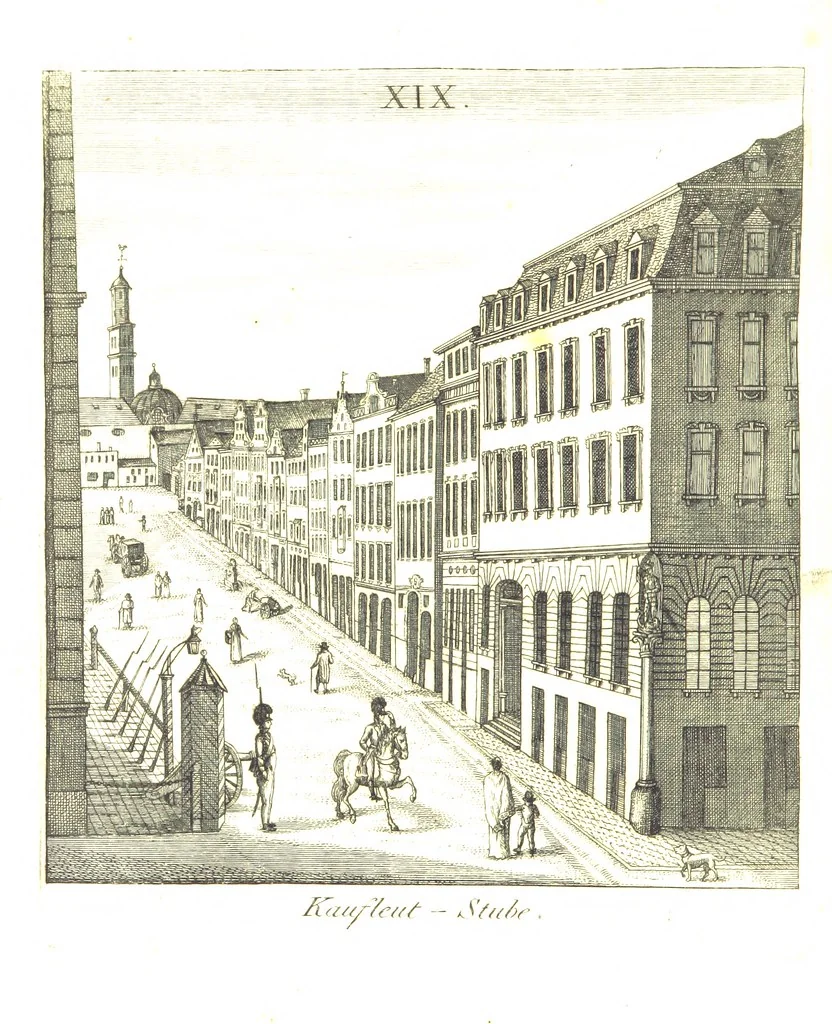 An illustration from Die Schönheiten der Königl. Kreisstadt Augsburg und deren Umgebungen, in 49 bildlichen Vorstellungen, mit Beschreibung von G. H. K, 1819, leaf 70