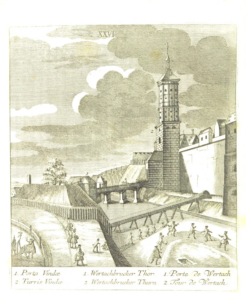 An illustration from Die Schönheiten der Königl. Kreisstadt Augsburg und deren Umgebungen, in 49 bildlichen Vorstellungen, mit Beschreibung von G. H. K, 1819, leaf 92